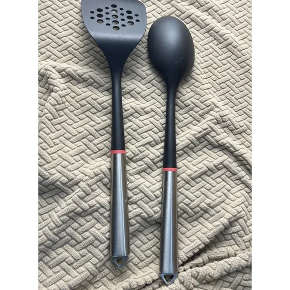 New Cuisinart FusionPro Line Slotted Spoon And Spatula 2 pcs Set Kitchenware‎