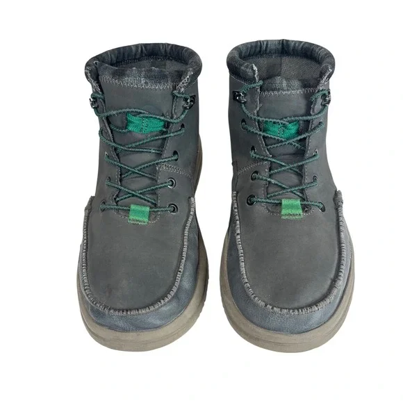 Hey Dude Chukka Boots Bradley Classic Gray Plaid Gorpcore Outdoors Casual Sz 11