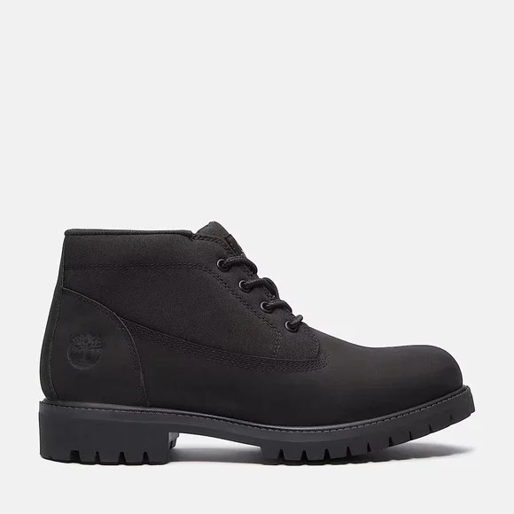 Timberland Redwood Falls Waterproof‎ Chukka Boots Mens Black Leather Size 10