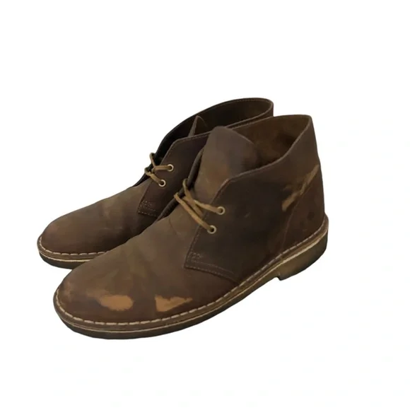 Clarks Original 31692 Brown Men’s Leather Desert Chukka Boot Shoes Size 8.5
