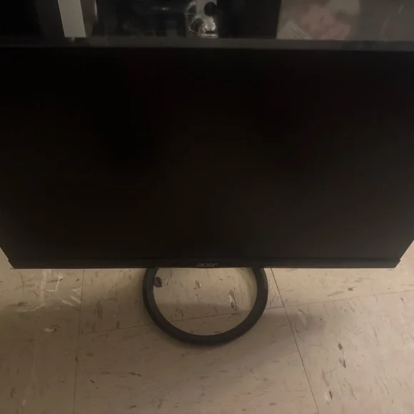 Acer Black Monitor Stand with Circular Base