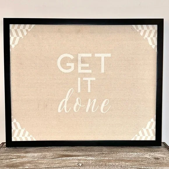 Get It Done Pin Board Wall Art