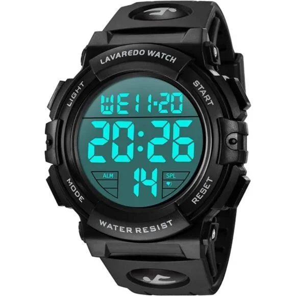 Mens Digital Watch Sports Military Watches Waterproof Outdoor Chronograph