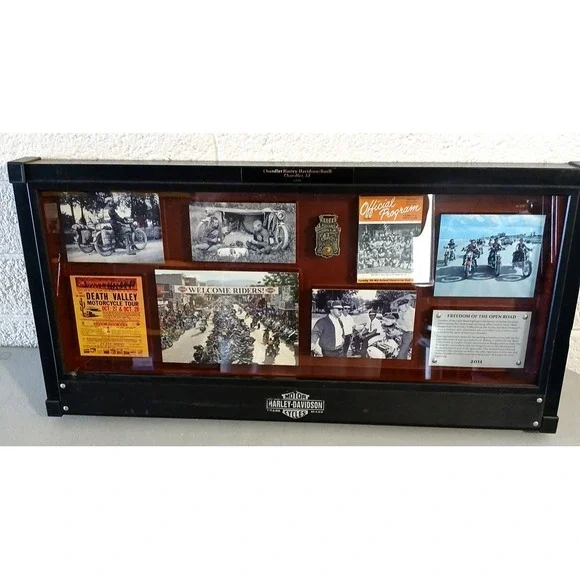HARLEY DAVIDSON VINTAGE WALL PLAQUE Chandler AZ‎ Dealership AMA HISTORY Limited