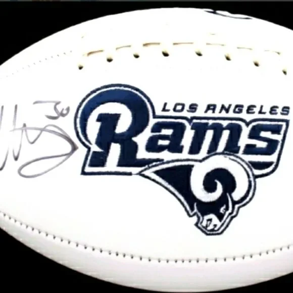 Todd Gurley Autographed LA Rams Football