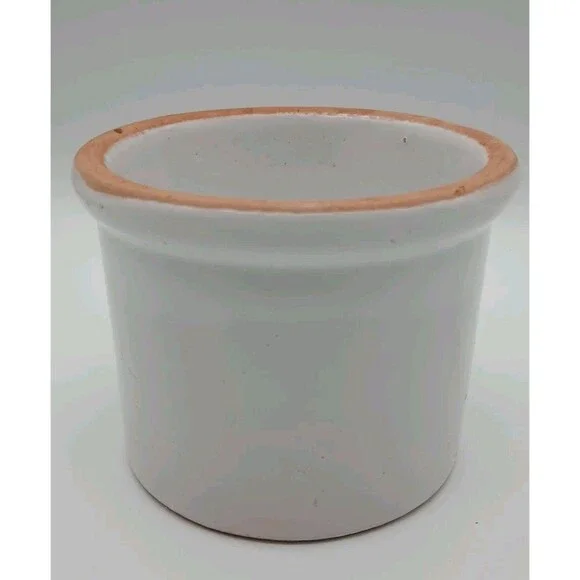 Vintage Primitive Pottery CROCK Bowl 4 1/2