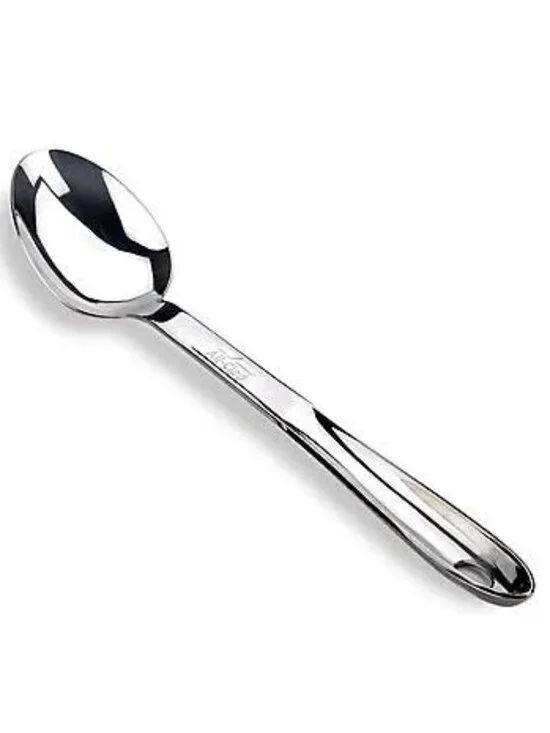 ALL CLAD Large Stainless Steel Solid 13.5in Serving Spoon NWT