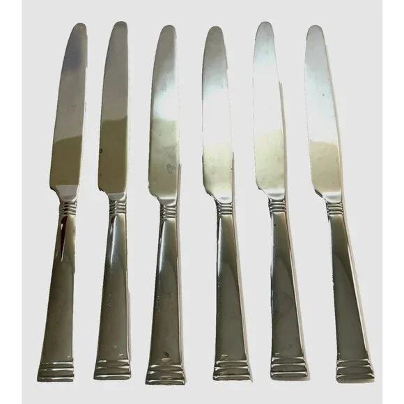 Stainless 18/0 Dinner Knife Knives PARADISE by Towle Living Collection Lot of 6