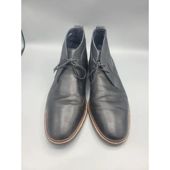 Cole Haan Men's Cambridge Chukka Black Leather boots‎ size 14
