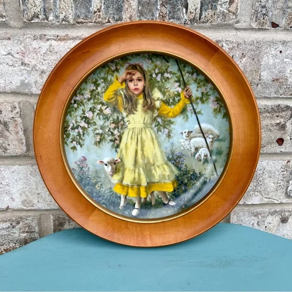 Vintage Wall Decor Plate Little Bo Peep 1983 Reco