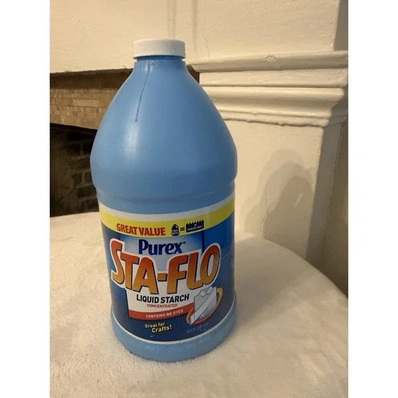 (1) Purex Sta Flo Liquid Starch Concentrated 64 Oz Crafts Quilting Discontinued