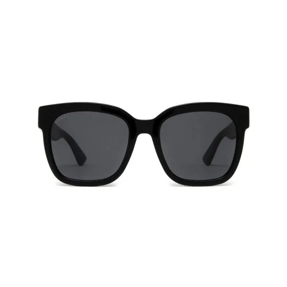 Gucci Oversized Black GG Logo Square Sunglasses