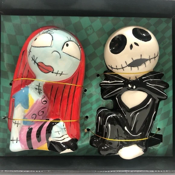 Jack/Sally Salt & Pepper Shakers NWT