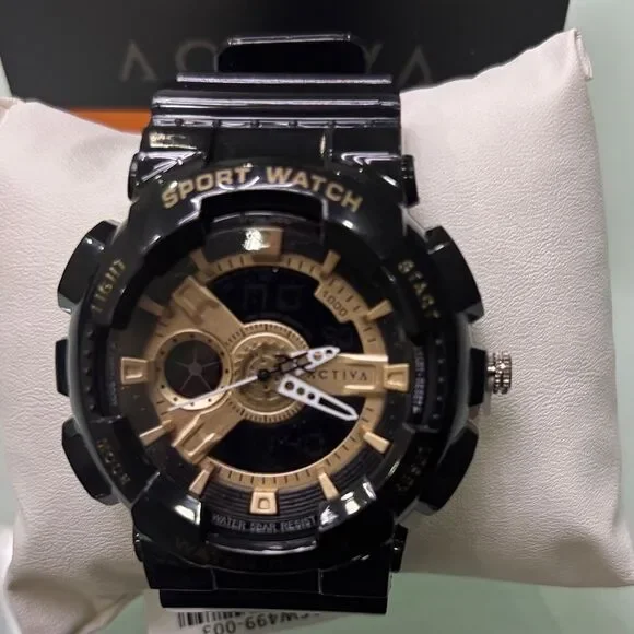 Ativa Men's Black and Gold Sport Watch