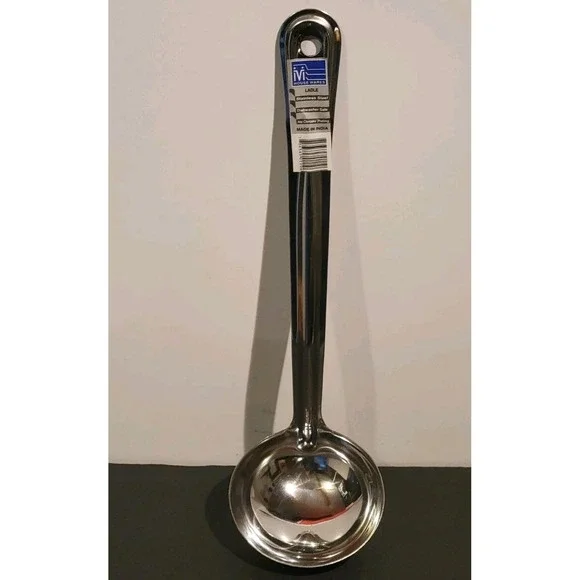 Kitchen Ladle Soup Sauce Straight Handle‎ Stainless Steel 13