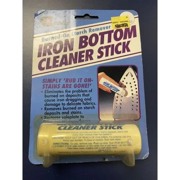Vintage Steam Iron Bottom‎ Cleaner Stick – Removes Build-Up Starch By Cadie