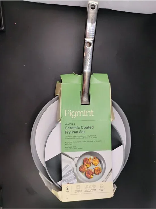 Figmint Nonstick Ceramic Coated Fry Pan Set 8