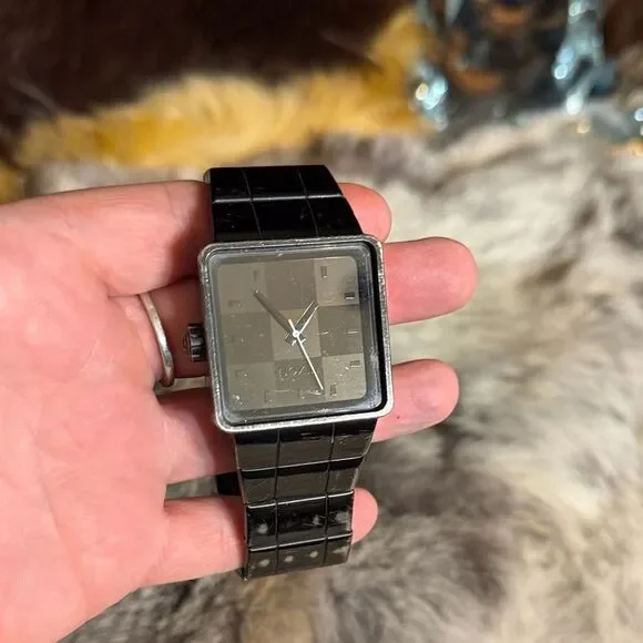 Black Square Dial Men's Watch (4000)