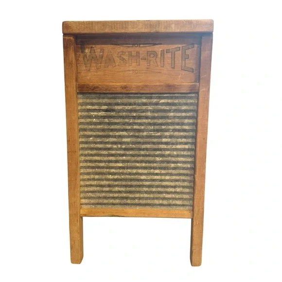 National Washboard Co. Wood & Zinc No. 28 Memphis Chicago Vintage Decor Laundry