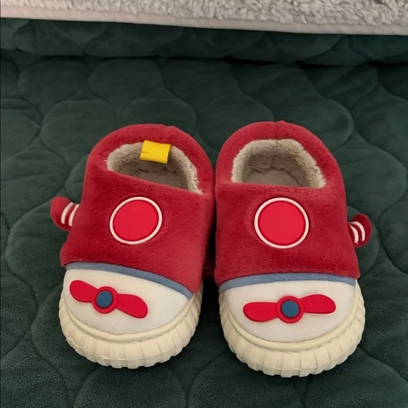Red and White Kids Shoes