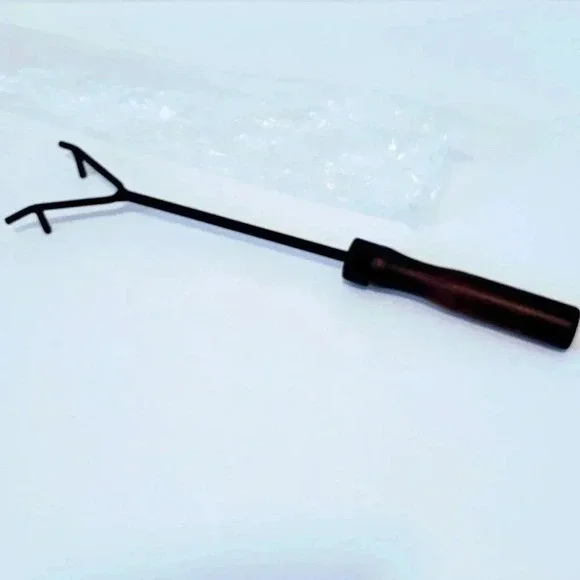 Wood Handled Utensil NWT Pulling Pizza Stones Cooling Rest Metal Pull