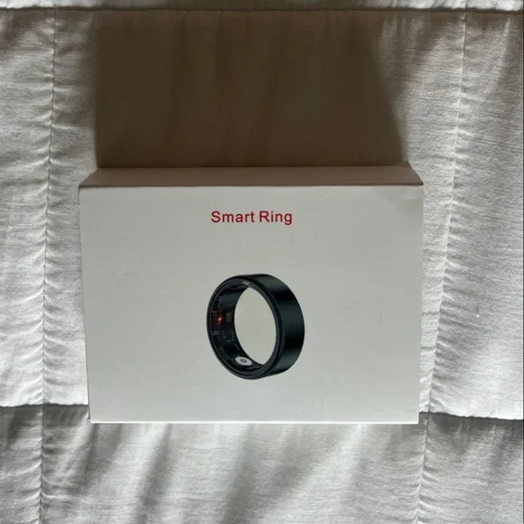 Black Smart Ring Bluetooth Fitness & Sleep Tracker Size 7