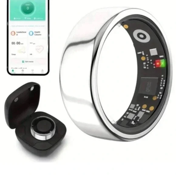 NWT Silver Limited Edition Smart Ring Health/Sleep/Fitness Monitor