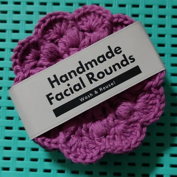 Crochet Super Scrub Facial Rounds▪︎Set of 3