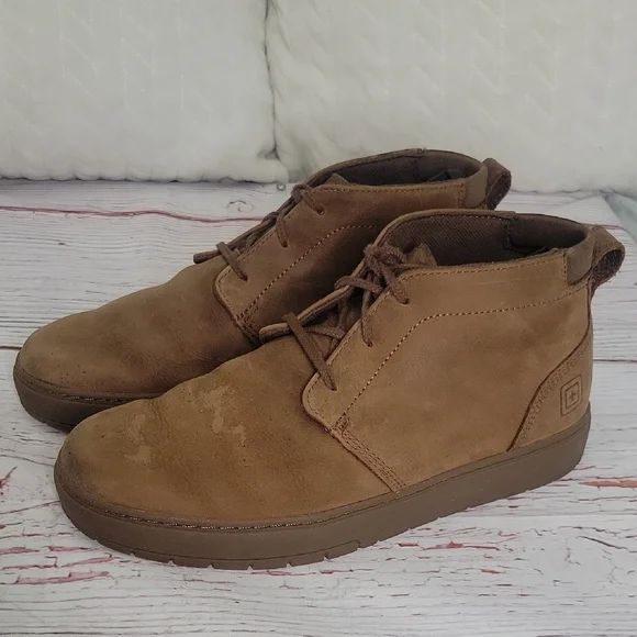 5.11 TACTICAL CHUKKA Men's Classic Brown Boots Size 12