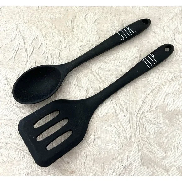 Rae Dunn Mini Kitchen Utensils Lil Dad Kitchen Flip Stir Spatula Turner Spoon 8