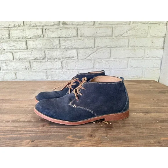 ALDO Mens Blue Suede Leather Lace‎ Up Ankle Chukka Boots EU Size 43/ US Size 10