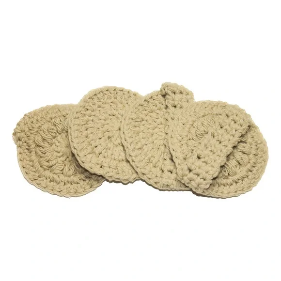 Crocheted Facial rounds Set of 10 100% Cotton Soft & Reusable