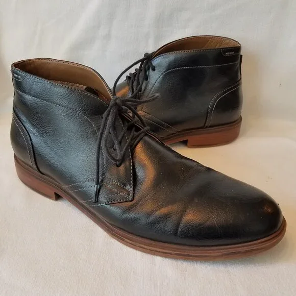 Sonoma Ortholite Aaron Chukka Ankle Boots Black Men's Size 12M Dress Shoes