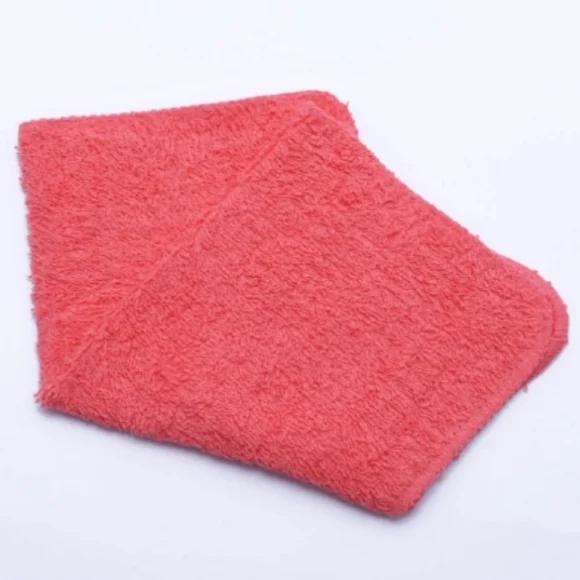 Mainstays cotton washcloths true bright 12- pack bundle in coral color
