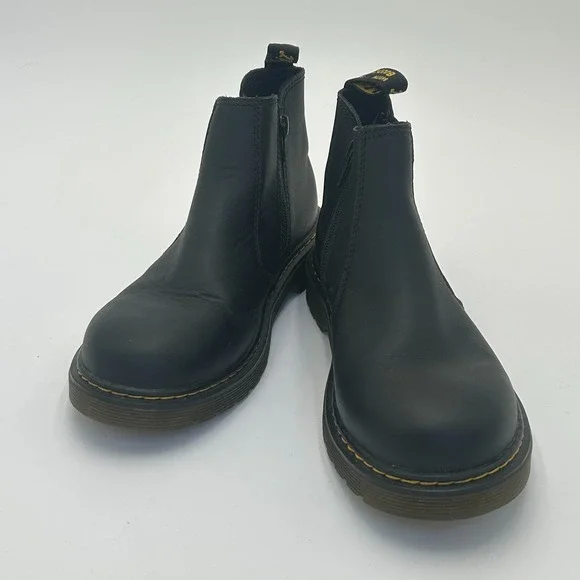 Dr Martens 2976 Chelsea Boots Black Leather Mens 6 Pull On AirWair