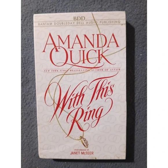 Amanda Quick - With This Ring Audiobook on Cassette - Narrated by Janet McTeer