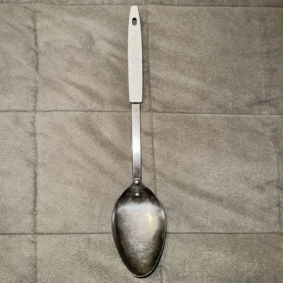 Vintage Ekco Fruit Pattern Serving Spoon Kitchen Utensil