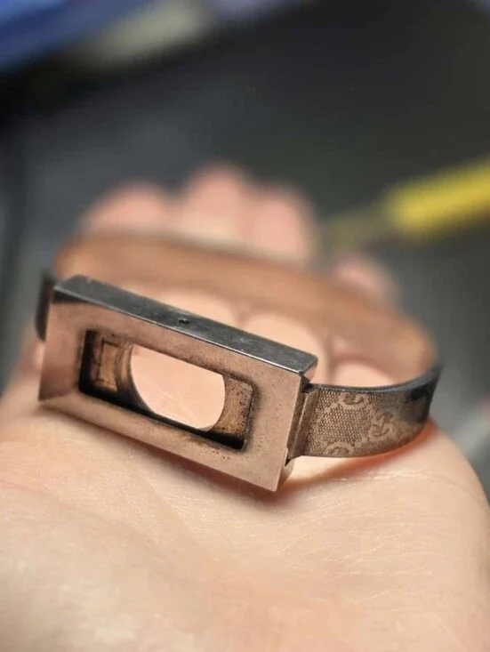 Gucci Silver Watch Band - Vintage