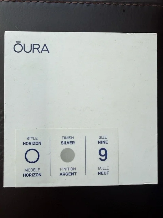 Oura Horizon Silver Ring Box with Branding