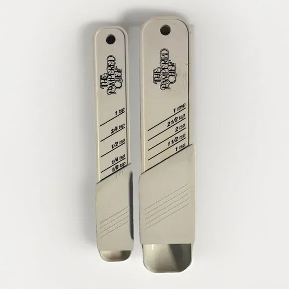 Two Pampered Chef Adjustable Measuring Spoons‎ USA Made