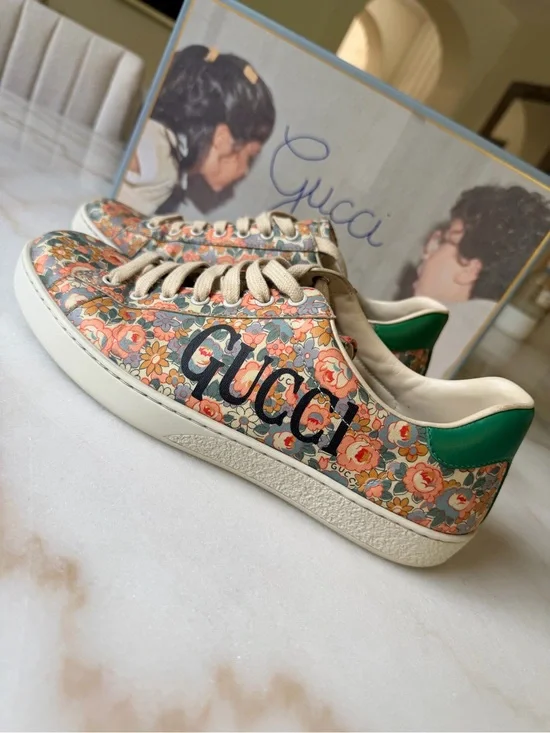 GUCCI x LIBERTY OF LONDON Floral Print Ace Sneakers