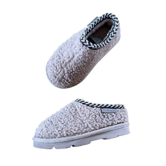 Bearpaw Snuggle Tabitha girls faux fur slip on slippers