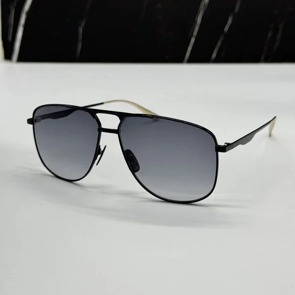 NEW GUCCI GG0336S 002 SUNGLASSES MEN BLACK/GRAY EYEWEAR