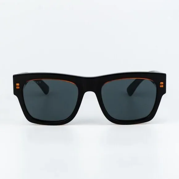 Gucci Men Sunglasses Black Blue Square GG1793S 003 NEW AUTHENTIC