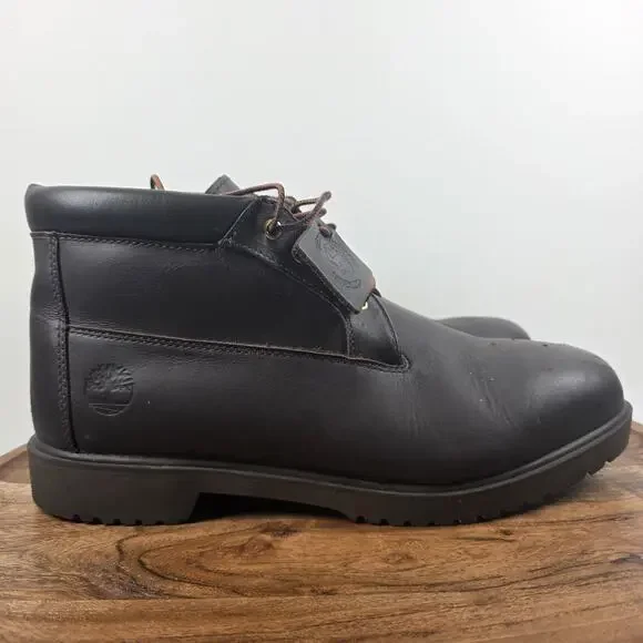 Timberland 1973 Newman Mens Dark Brown Size 12 Waterproof Leather Chukka Boots