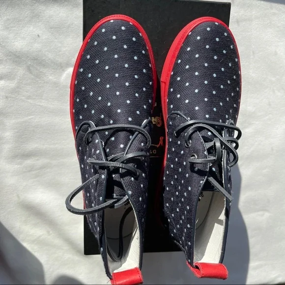 Del Toro, New, Polka Dot Sunbrella Alto Chukka