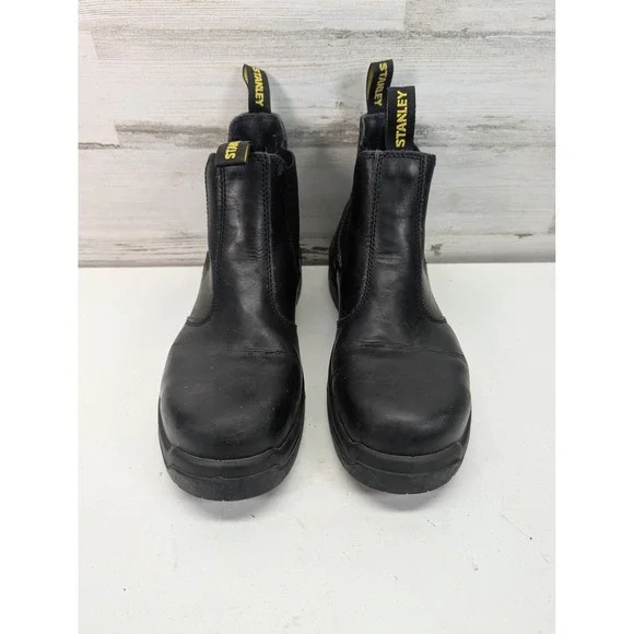 Stanley Chelsea Boots Mens Size 13 Black Leather Slip On Workwear SC1615