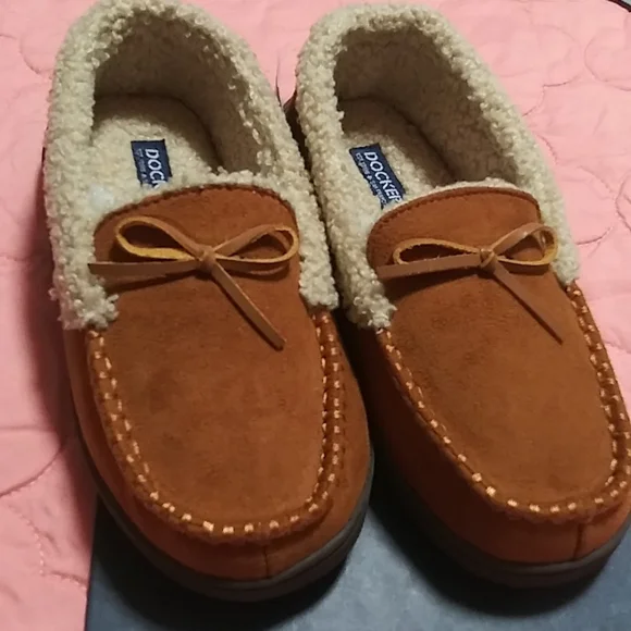 New Dockers slippers.