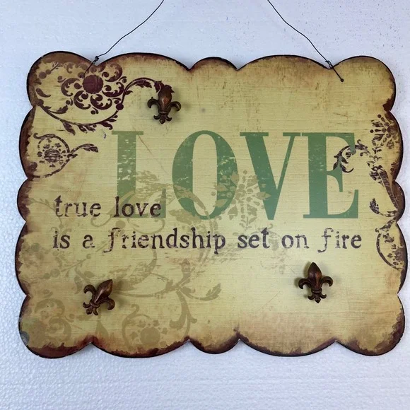 Decorative Love Friendship Sign Metal‎ Wall Art 10