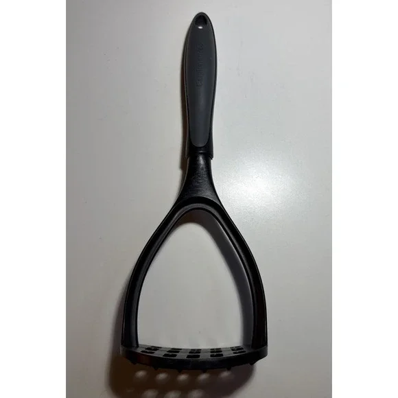 Calphalon Nylon Potato Masher Black Gray Nonstick Safe 11.75